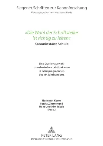 «Die Wahl Der Schriftsteller Ist Richtig Zu Leiten» cover