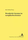 Slovakische Literatur Im Europaeischen Kontext cover