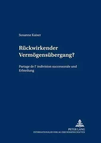 Rueckwirkender Vermoegensuebergang? cover