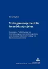 Vertragsmanagement Fuer Investitionsprojekte cover