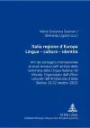 Italia Regione d'Europa- Lingua - Cultura - Identità cover