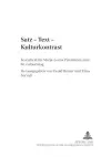 Satz - Text - Kulturkontrast cover