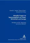 Aktuelle Rechtsfragen Im Spannungsfeld Von Staat, Wirtschaft Und Europa cover