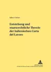 Entstehung Und Staatsrechtliche Theorie Der Italienischen «Carta del Lavoro» cover