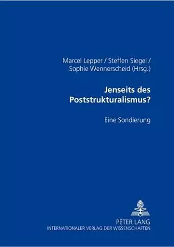 Jenseits Des Poststrukturalismus? cover