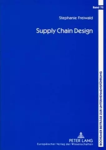 Supply Chain Design cover