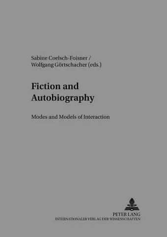 Fiction and Autobiography cover