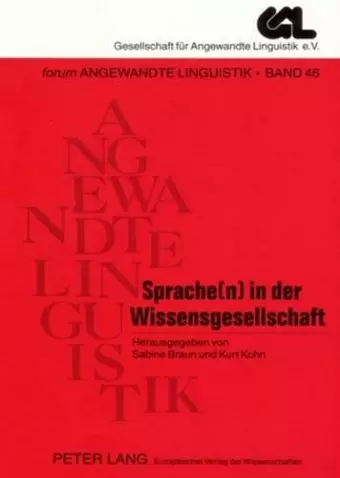 Sprache(n) in Der Wissensgesellschaft cover