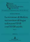 La Ricezione Di Molière Nei Territori Di Lingua Tedesca Nel XVII E Nel XVIII Secolo cover