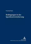 Bedingungen in Der Sportbootversicherung cover