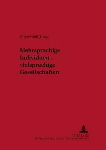 Mehrsprachige Individuen - Vielsprachige Gesellschaften cover