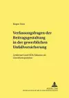 Verfassungsfragen Der Beitragsgestaltung in Der Gewerblichen Unfallversicherung cover