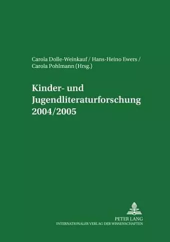 Kinder- Und Jugendliteraturforschung 2004/2005 cover