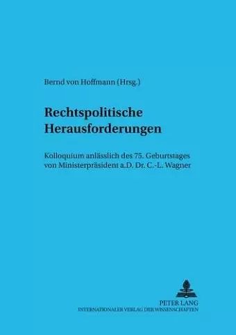 Rechtspolitische Herausforderungen cover