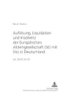 Aufloesung, Liquidation Und Insolvenz Der Europaeischen Aktiengesellschaft (Se) Mit Sitz in Deutschland cover