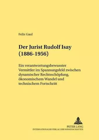 Der Jurist Rudolf Isay (1886-1956) cover