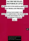 Jacob Michael Reinhold Lenz - Schriften Zur Sozialreform cover