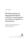 Die Besteuerung Von Kapitalgesellschaften Und Ihren Anteilseignern in Irland Im Vergleich Zu Deutschland cover