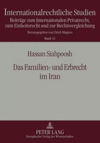 Das Familien- Und Erbrecht Im Iran cover