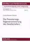 Die Finanzierungsfolgenverantwortung Des Gesellschafters cover