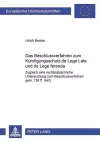 Das Beschlussverfahren Zum Kuendigungsschutz de Lege Lata Und de Lege Ferenda cover