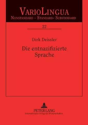 Die entnazifizierte Sprache cover