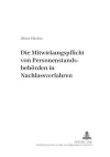 Die Mitwirkungspflicht Von Personenstandsbehoerden in Nachlassverfahren cover