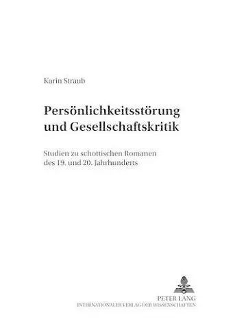 Persoenlichkeitsstoerung Und Gesellschaftskritik cover