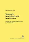 Variation in Sprachtheorie Und Spracherwerb cover