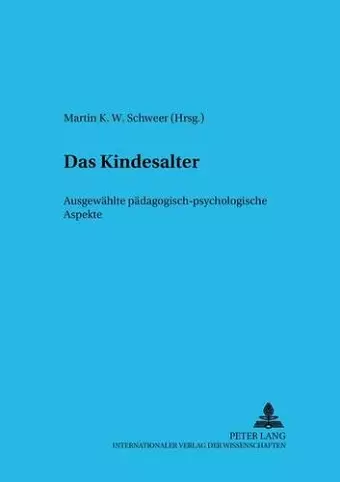 Das Kindesalter cover