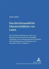 Das Kirchenamtliche Dienstverhaeltnis Von Laien cover