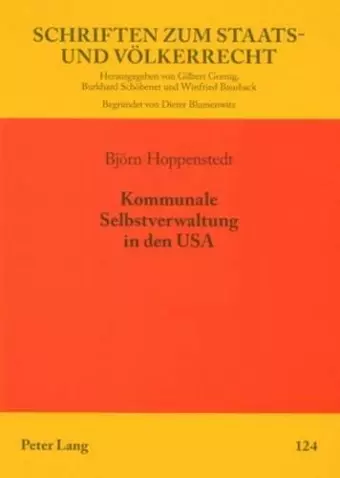 Kommunale Selbstverwaltung in Den USA cover