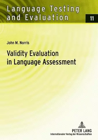 Validity Evaluation in Language Assessment cover