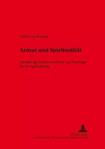 Armut Und Spiritualitaet cover