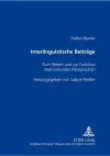 Interlinguistische Beitraege cover