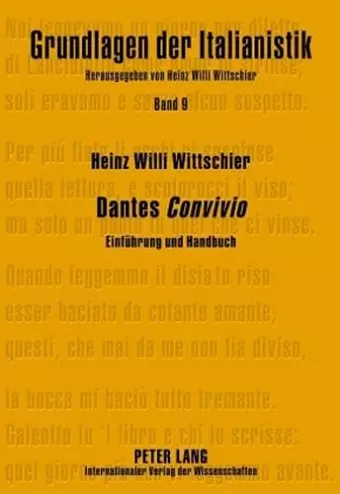 Dantes «Convivio» cover