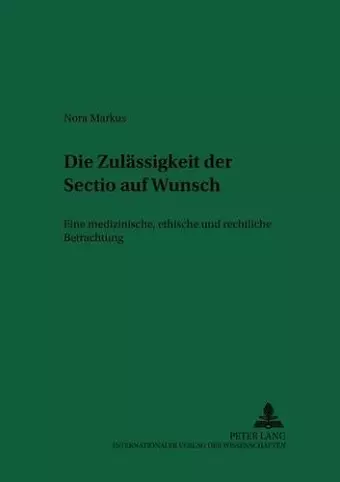 Die Zulaessigkeit Der «Sectio» Auf Wunsch cover