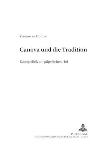 Canova Und Die Tradition cover