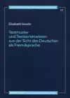 Textmuster Und Textsortenwissen Aus Der Sicht Des Deutschen ALS Fremdsprache cover