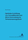 Optimale Gestaltung Von Auswahlmenues Und Deren Verwendung Im Variantenmanagement cover