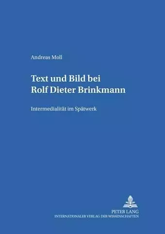 Text Und Bild Bei Rolf Dieter Brinkmann cover