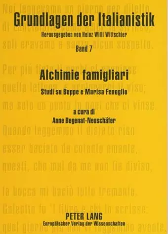 Alchimie Famigliari cover