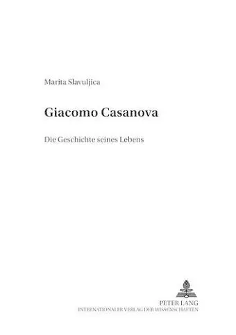 Giacomo Casanova cover