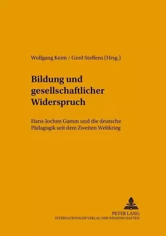 Bildung Und Gesellschaftlicher Widerspruch cover