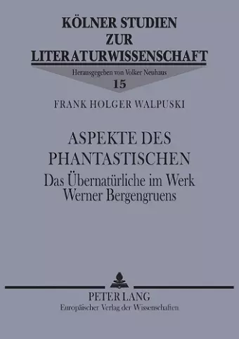 Aspekte des Phantastischen cover