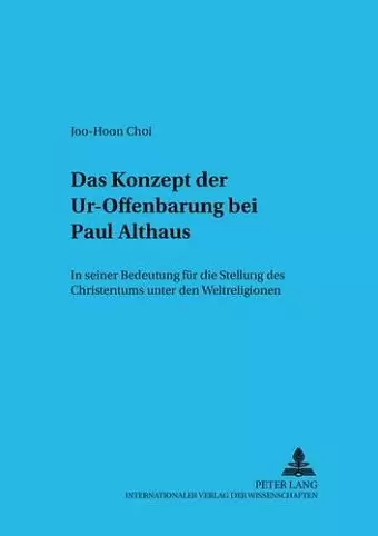 Das Konzept Der Ur-Offenbarung Bei Paul Althaus cover