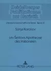 Lev Sestovs Apotheose Des Irrationalen cover