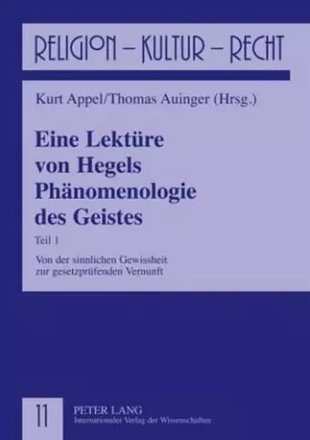 Eine Lekteure Von Hegels Pheanomenologie Des Geistes cover