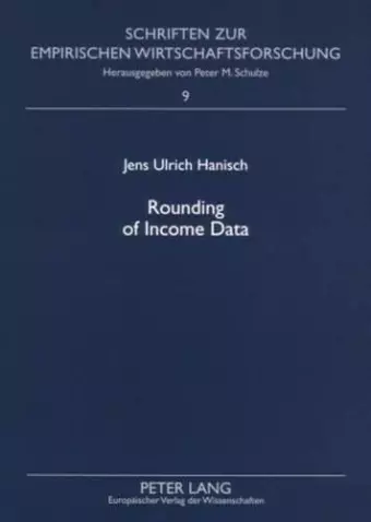 Rounding of Income Data cover