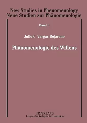 Phaenomenologie des Willens cover